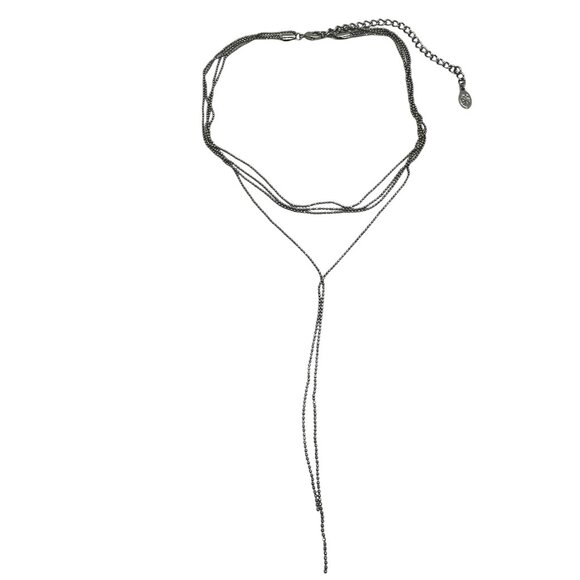 3/$30 8 OTHER REASONS NECKLACE NINE LIVES LARIAT NECKLACE CHOKER SILVER TONE - Picture 8 of 12
